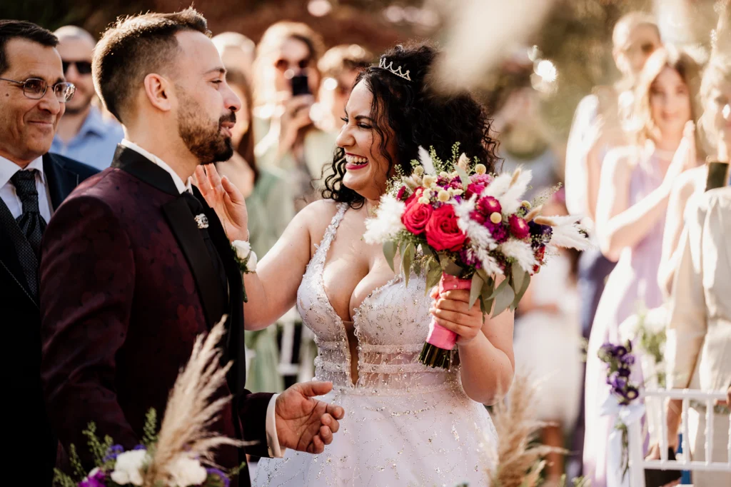 la sposa vede lo sposo