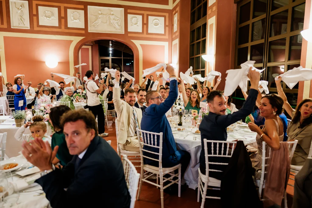 sfazzolettata al matrimonio
