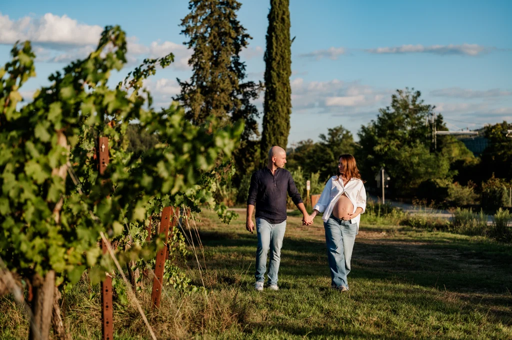 maternity in vigna corsa mamma e papà