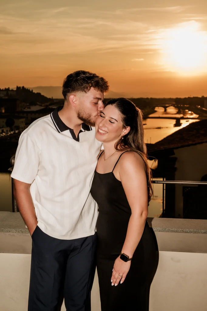 golden hour engagement